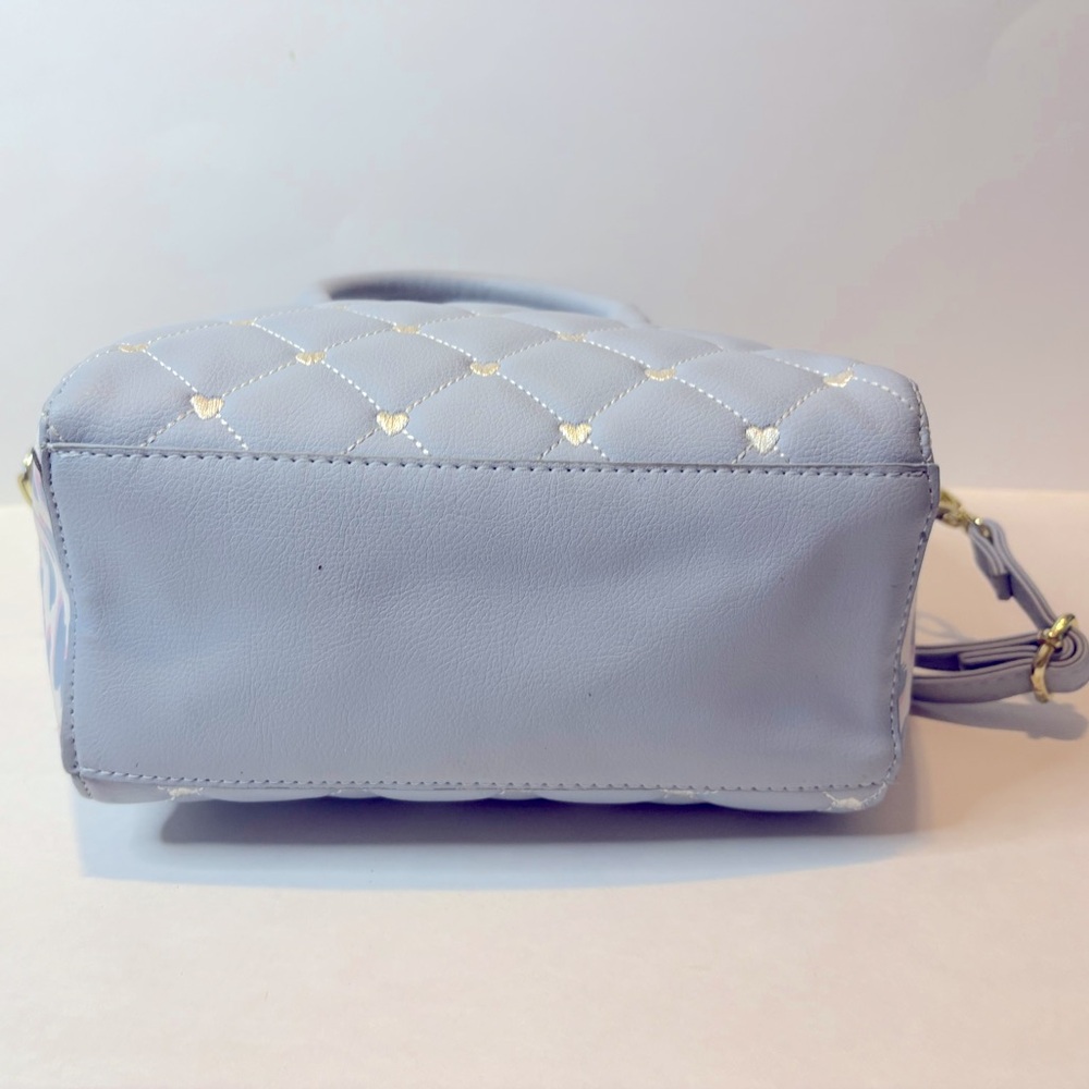 Betsey Johnson Pastel Blue Quilted Crossbody Bag - Picture 6 of 10